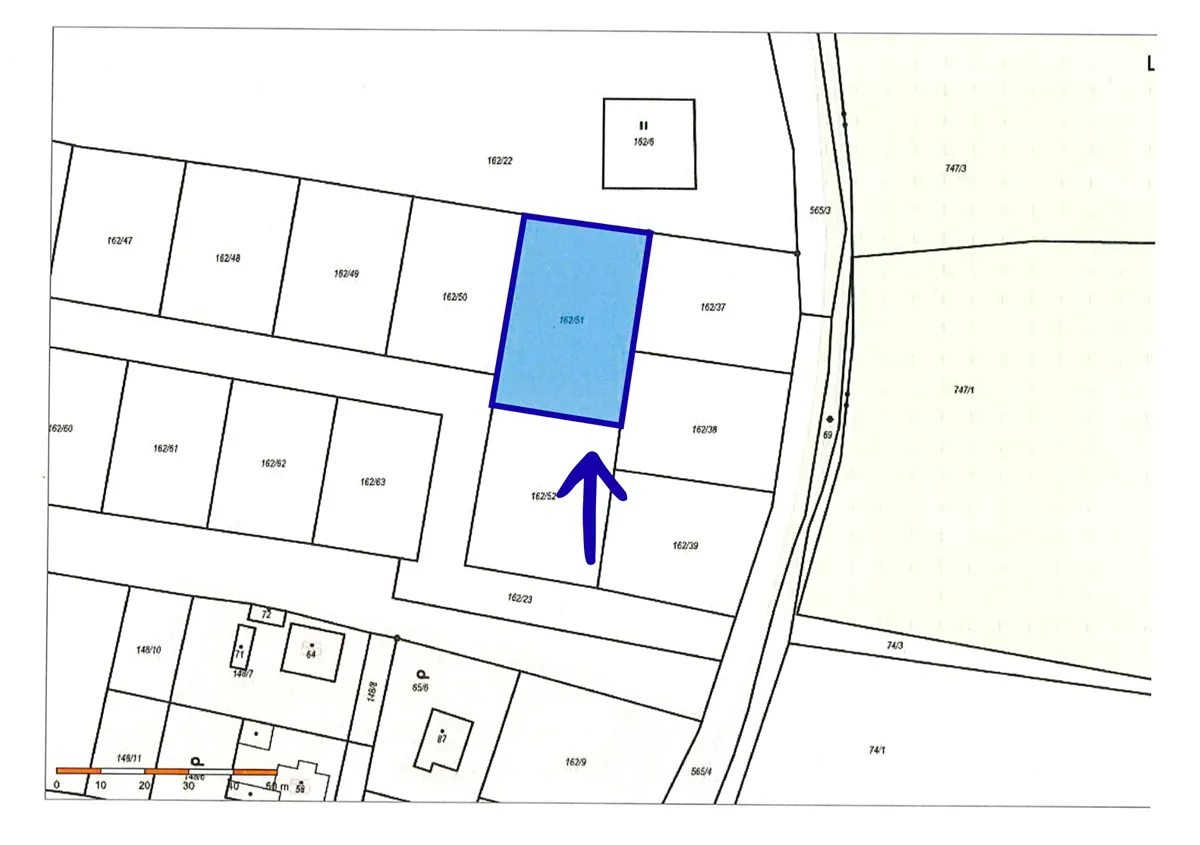 Prodej stavebního pozemku 1244 m²